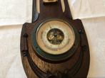 Antieke houten barometer / thermometer, Antiek en Kunst, Verzenden