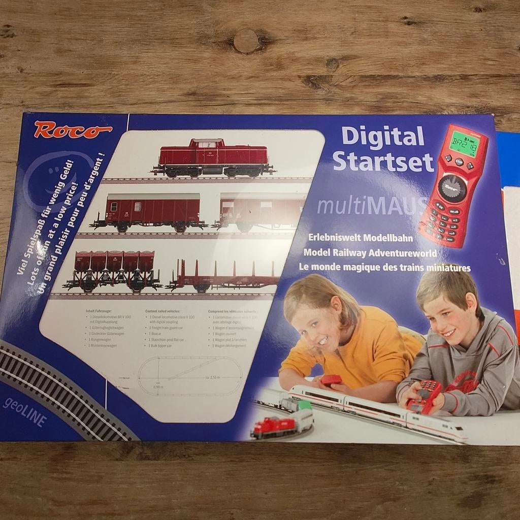 Roco Digital Startset met multiMAUS - Locomotief en Wagons, Hobby en Vrije tijd, Overige merken, Treinset, Gelijkstroom, Ophalen of Verzenden