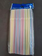 Plastic Rietjes - 100 stuks per verpakking, Ophalen of Verzenden, Nieuw