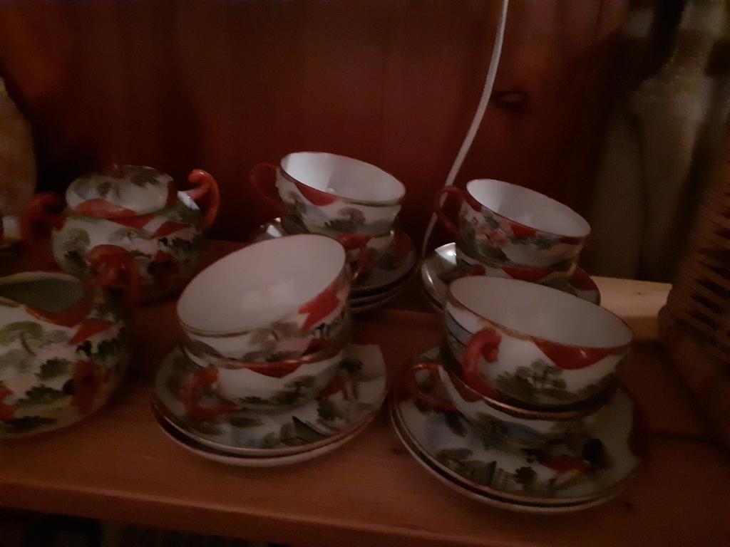 Japans thee servies porselein, Ophalen