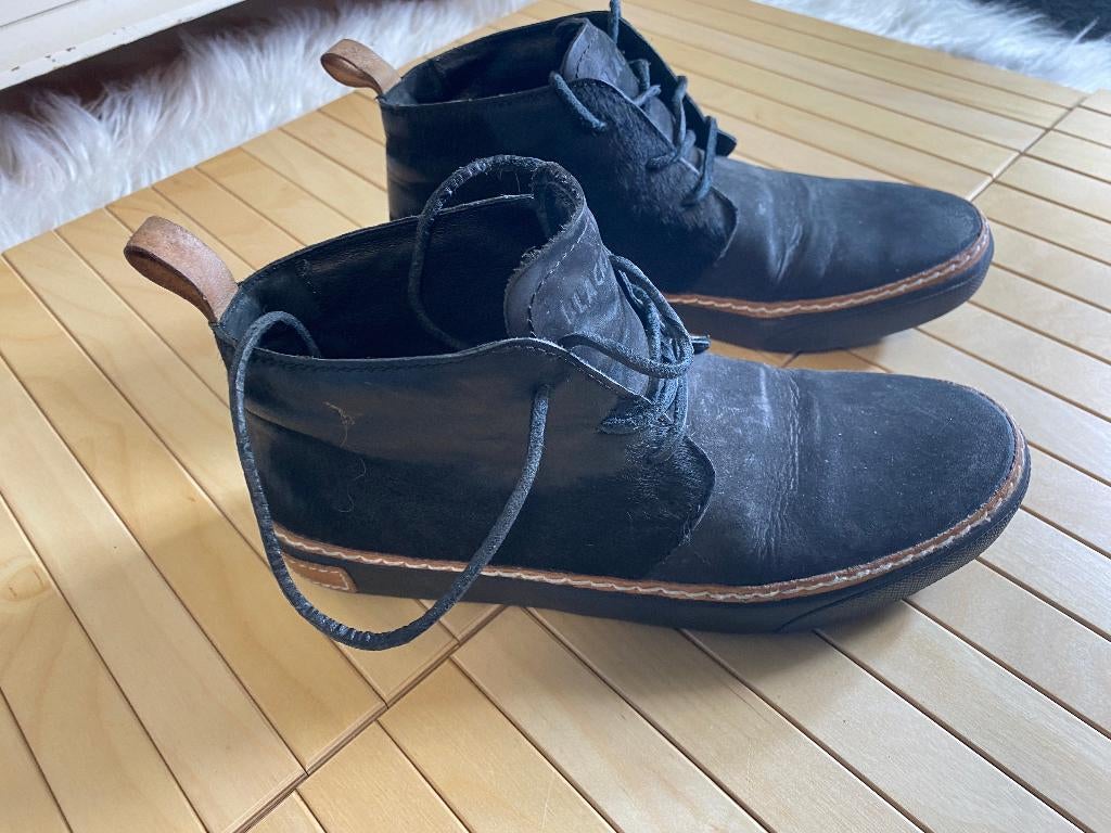 Blackstone zwarte leren schoenen maat:37, Zwart, Ophalen of Verzenden, Zo goed als nieuw, Blackstone
