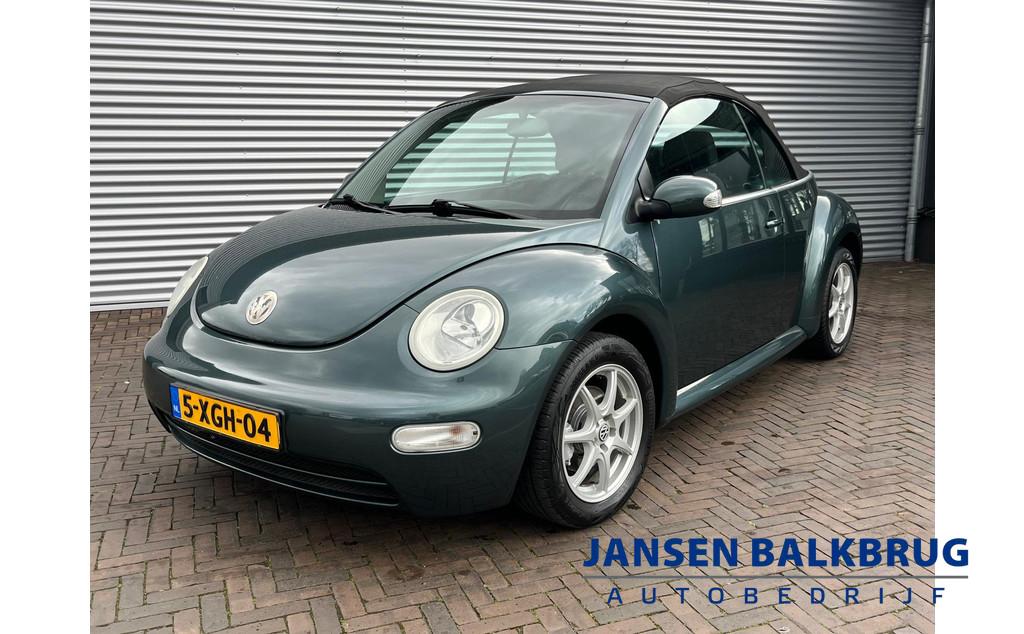 Volkswagen New Beetle Cabriolet 1.4 Turijn (bj 2005), Auto's, Voorwielaandrijving, Gebruikt, Beetle (Kever), 4 cilinders