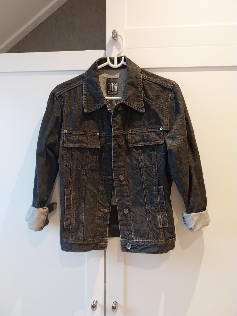 zwart/grijs jeans jasje, Maat 38/40 (M), Zwart, Didi, Ophalen of Verzenden