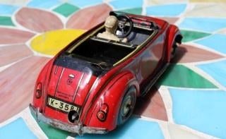 nette blikken flip-over wagen van CKO kellerman, Antiek en Kunst, Antiek | Speelgoed, Ophalen of Verzenden