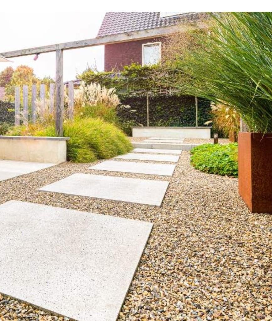 Schellevis 3 tegels 100x100 beton tegels grijs/creme, Huis en Inrichting, Stoffering | Vloerbedekking, Nieuw, Ophalen of Verzenden