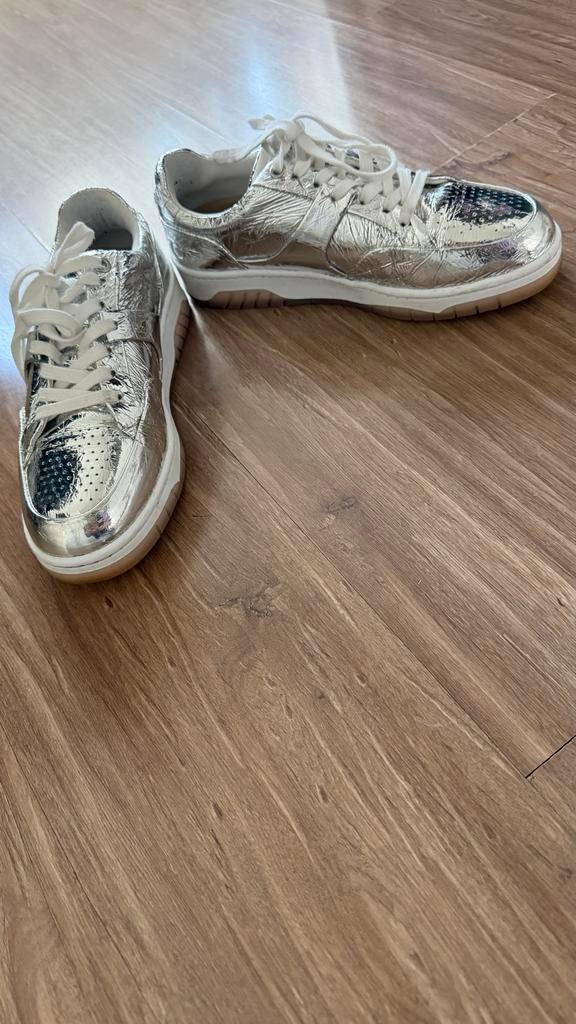 Iro sneakers zilver leer met gekreukeld effect 39, Kleding | Dames, Schoenen, Overige kleuren, Ophalen of Verzenden, Sneakers of Gympen