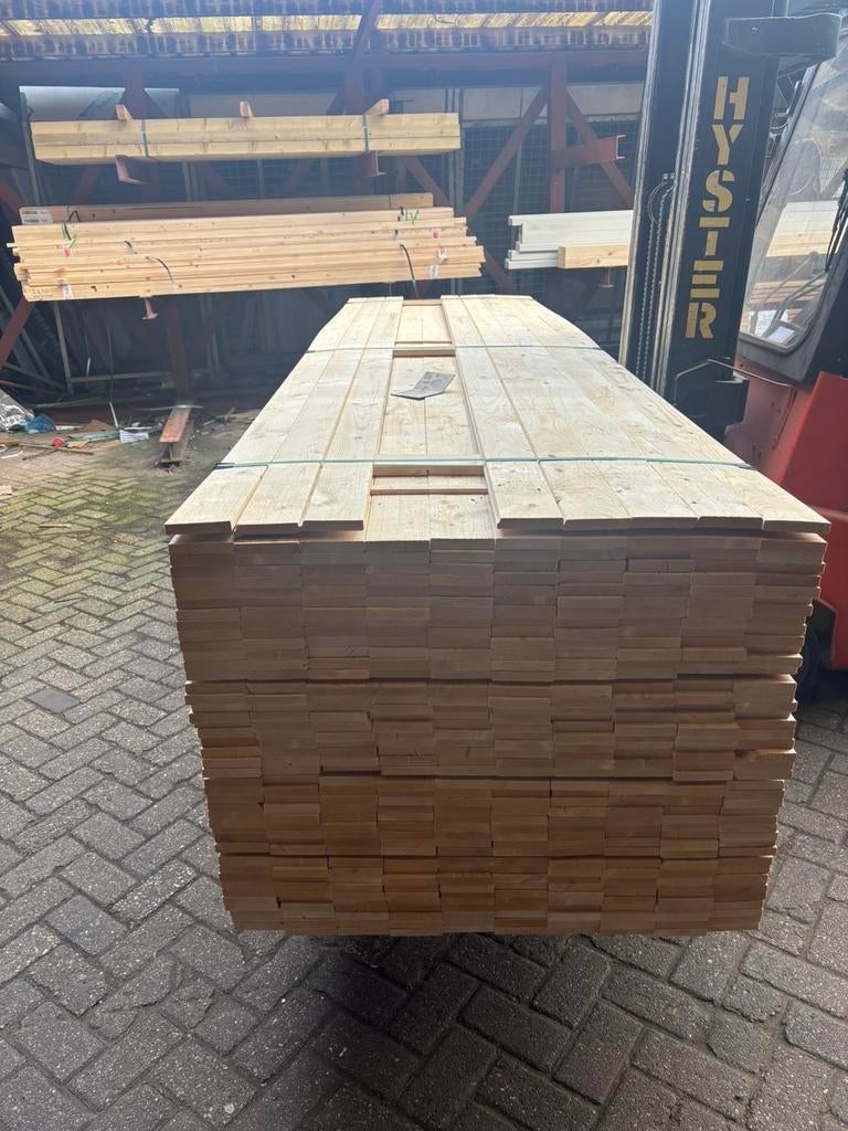 Nieuwe vuren  ( 22x100 mm ) 360 cm lang, Ophalen of Verzenden, Nieuw, Planken