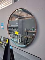Ronde spiegel 120 cm geborsteld koper, Koper, Overige typen, Niet ingevuld, Nieuw