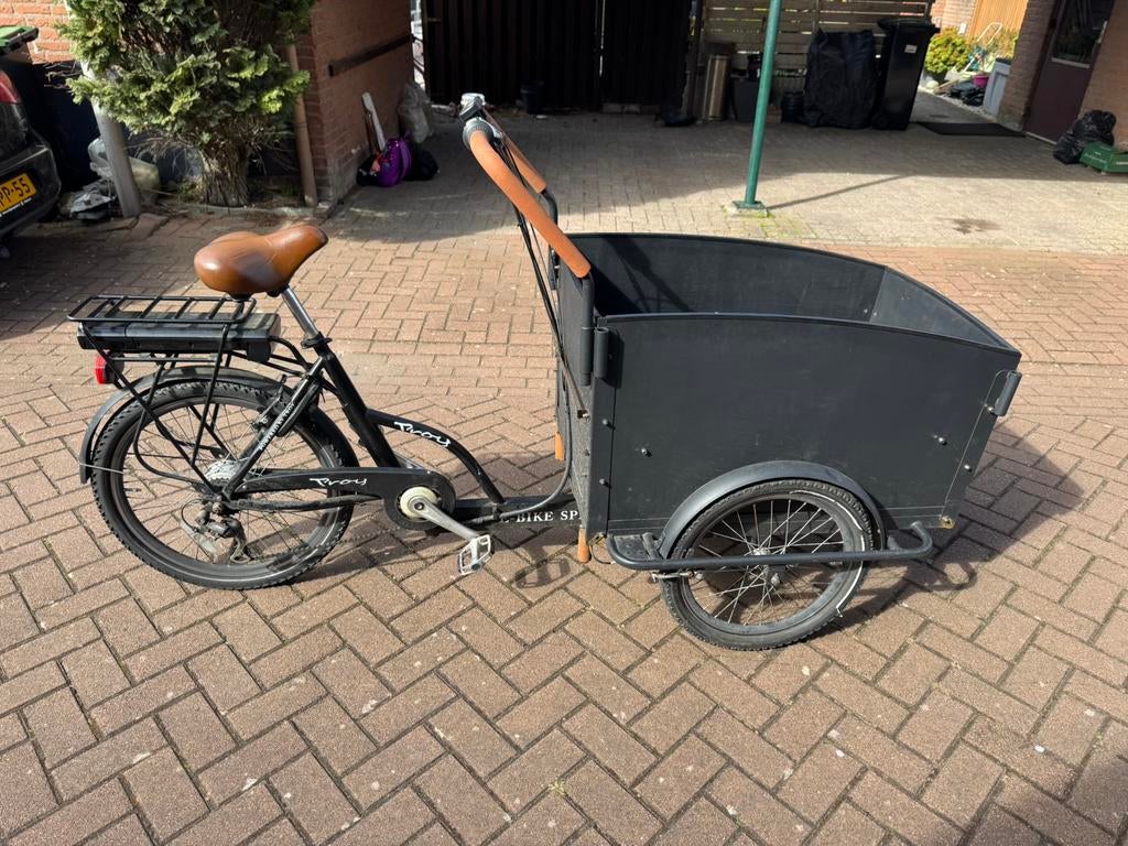 Troy bakfiets ebike special, Fietsen en Brommers, Fietsen | Bakfietsen, Ophalen of Verzenden, Gebruikt, 3 kinderen, Elektrisch
