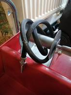 OUDE METALEN BRANDWEER TRAPAUTO PADEL CAR TOPSTAAT 100 CM., Ophalen