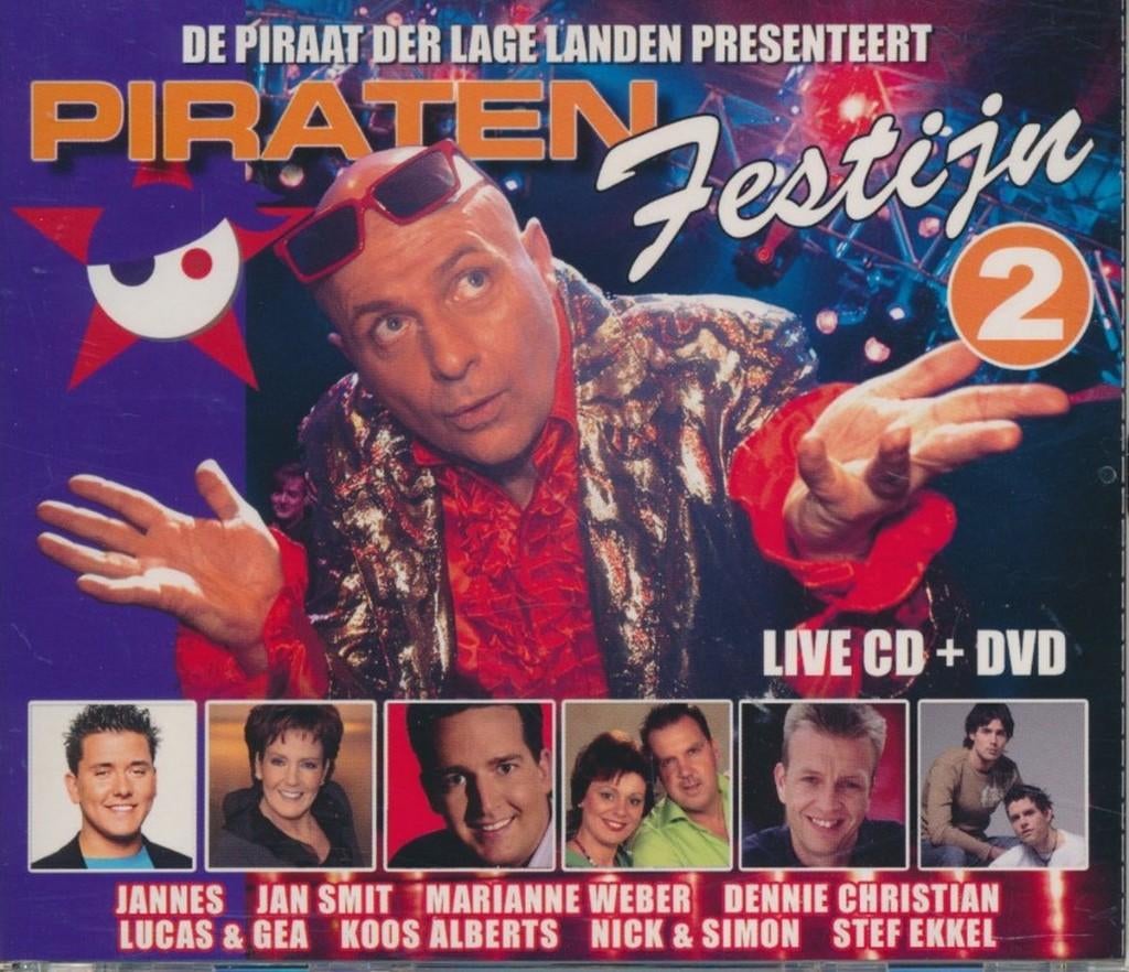 Piraten Festijn 2 dubbel CD, Verzenden, Zo goed als nieuw, Levenslied of Smartlap