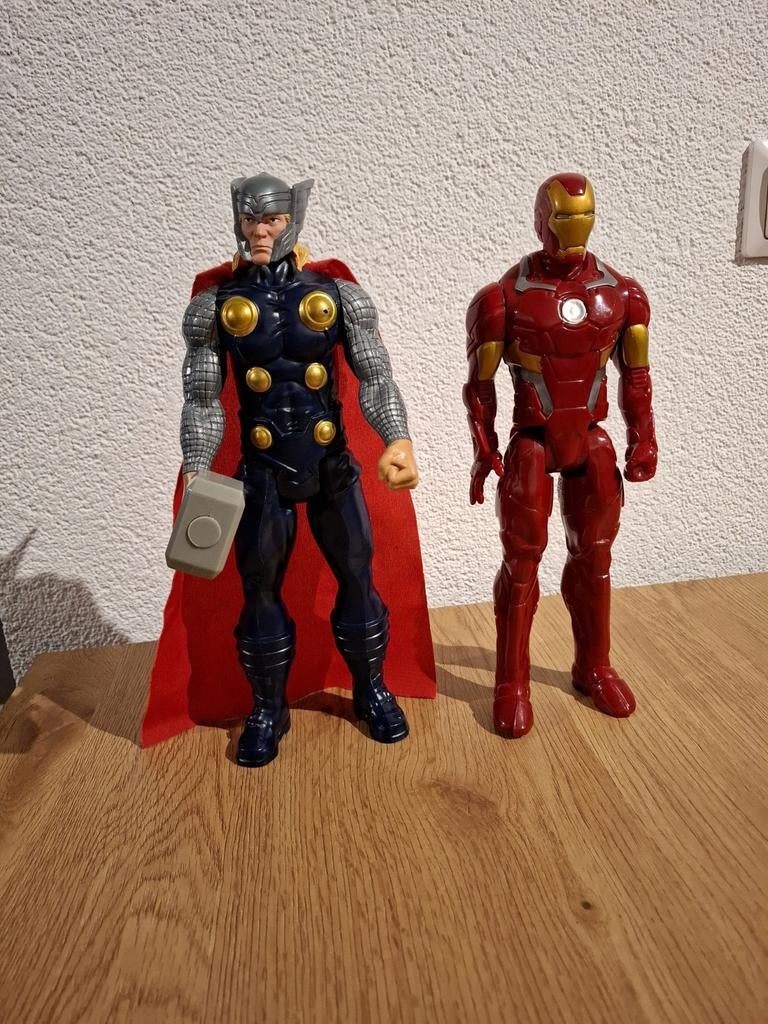 Marvel actiefiguren – Thor & Iron Man - Hasbro 2013, Ophalen of Verzenden, Zo goed als nieuw
