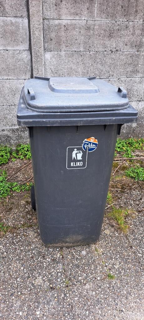 Grote grijze kliko Deksel is los, Ophalen, Gebruikt, 40 liter of meer, 75 cm of meer