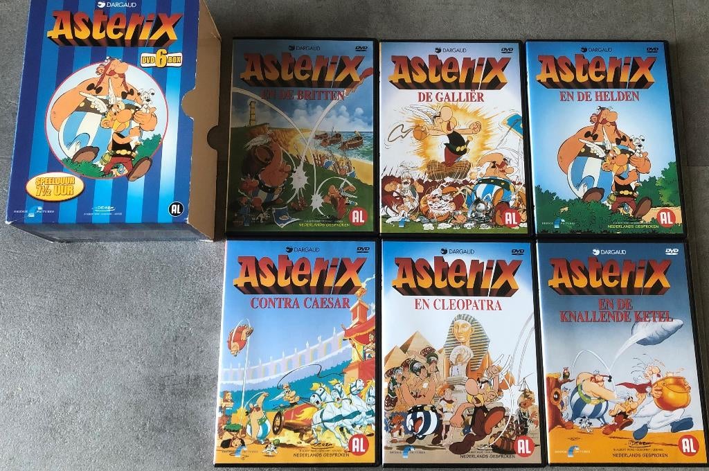 ASTERIX EN OBELIX - BOX 6 DVD´S - DARGAUD, Ophalen of Verzenden, Asterix en Obelix, Zo goed als nieuw