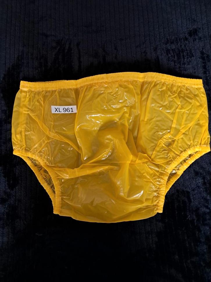 Geel plastic broekje - XL 961, Diversen, Verpleegmiddelen, Verzenden