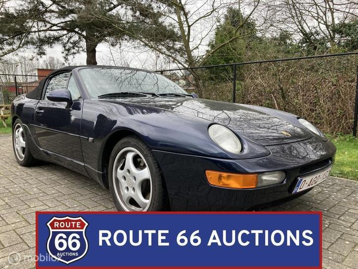 Porsche 968 Cabriolet | 1992 | Route 66 Auctions, Auto's, Oldtimers, Bedrijf, Te koop, Porsche, Benzine, Overige carrosserieën