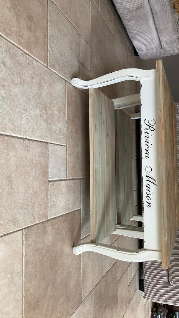 Riviera Maison ( look) salontafels, Huis en Inrichting, Tafels | Salontafels, Ophalen, 50 tot 100 cm, Rond, Zo goed als nieuw