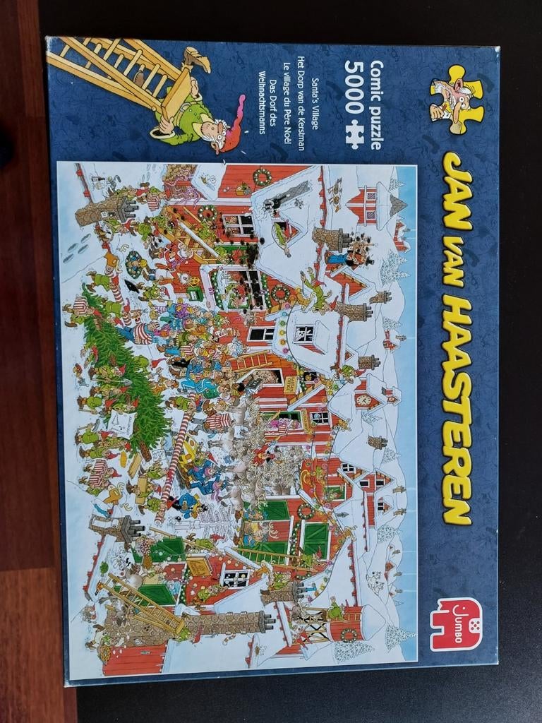 Jan van Haasteren Santa's Village 5000 stukjes, Ophalen of Verzenden, Meer dan 1500 stukjes, Zo goed als nieuw, Legpuzzel