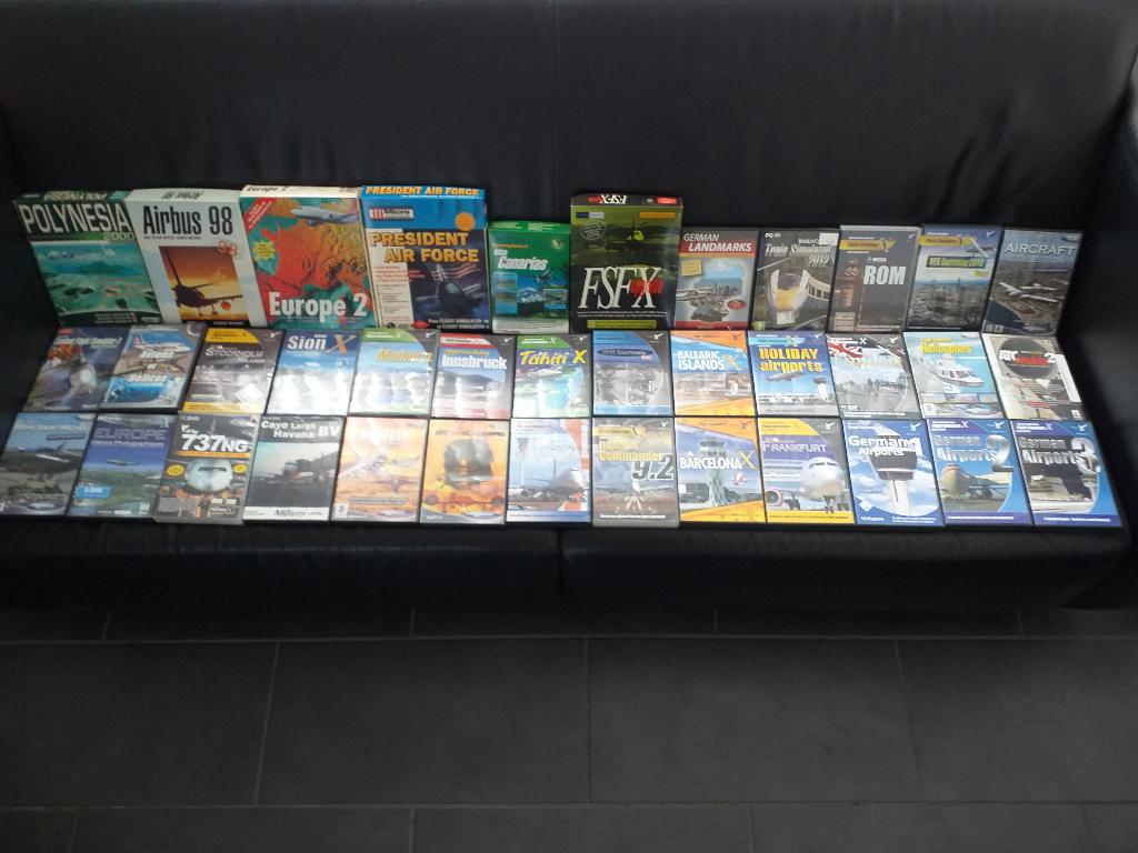 Microsoft Flight Simulator Collectie (166 stuks), Ophalen, 1 speler, Zo goed als nieuw, Vanaf 12 jaar
