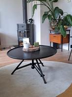 Zwarte Dutchbone salontafel, Ophalen, 50 tot 100 cm, Rond, 50 tot 100 cm
