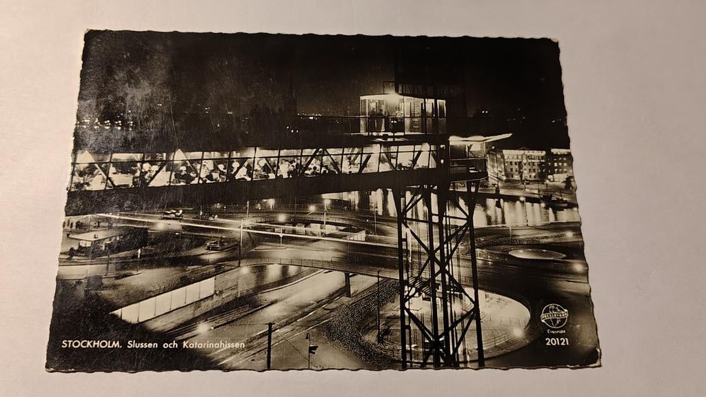 Zweden STOCKHOLM. Slussen och Katarinahissen, Ophalen of Verzenden, 1980 tot heden, Overig Europa