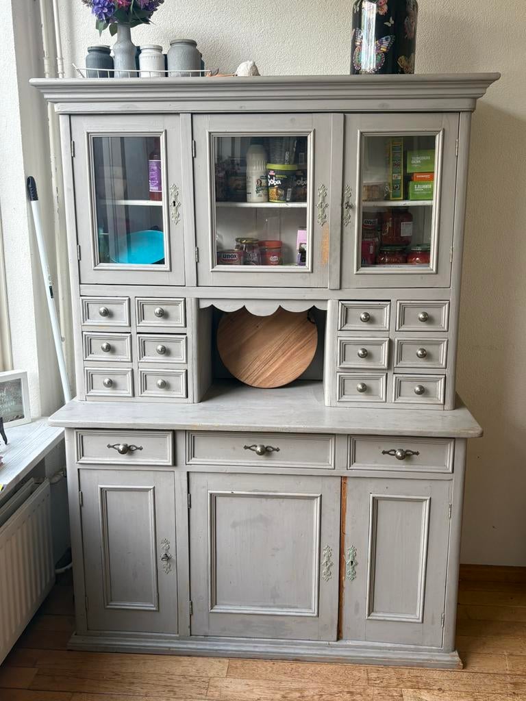 Antiek grenen kast, Huis en Inrichting, Ophalen, Grenenhout, Zo goed als nieuw, 150 tot 200 cm