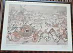 Twee ingelijste fotolitho's van Anton Pieck. Genummerd., Antiek en Kunst, Kunst | Tekeningen en Foto's, Ophalen of Verzenden