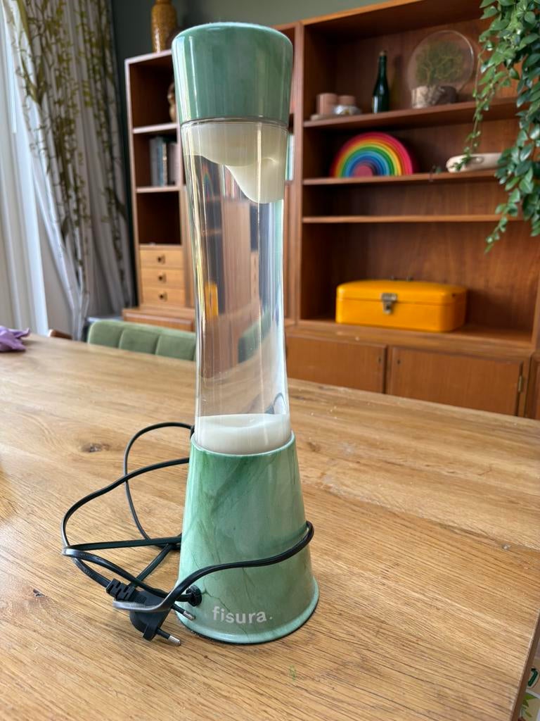 Lava lamp groen vintage, Ophalen of Verzenden, Zo goed als nieuw, Minder dan 50 cm