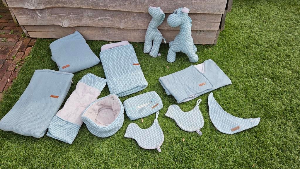 Complete Baby’s Only Sun set – mintgroen (dekens, badcape, a, Ophalen of Verzenden, Zo goed als nieuw, 100 cm of meer, Deken
