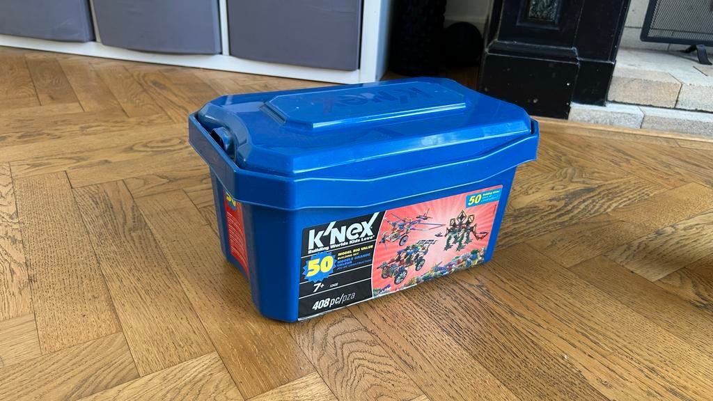 Doos K'nex bouwstenen, 408 onderdelen, Ophalen, Gebruikt, K'nex