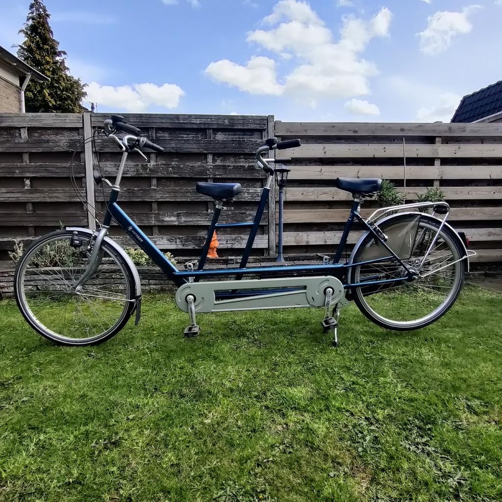 Mooie klassieke Van Raam tandem met 8 versnellingen, Fietsen en Brommers, Fietsen | Tandems, Ophalen, Gebruikt, Minder dan 49 cm