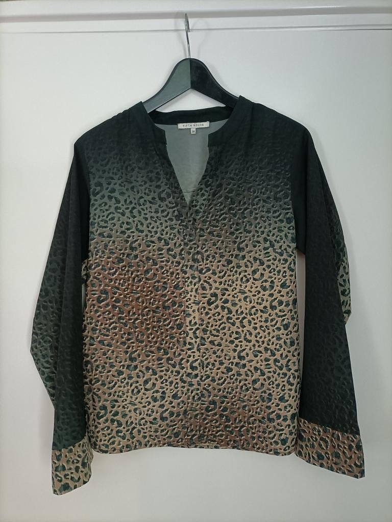 Fifth House blouse met kleurverloop en print maat 36, Fifth House, Ophalen of Verzenden, Zo goed als nieuw, Maat 36 (S)