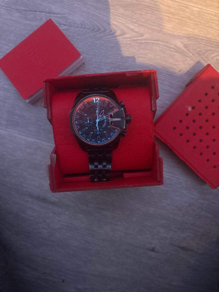 Diesel horloge, Sieraden, Tassen en Uiterlijk, Horloges | Heren, Overige merken, Staal, Staal, Ophalen of Verzenden