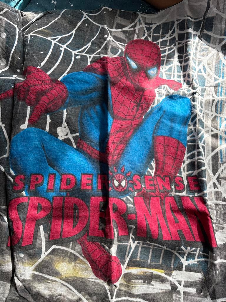 Spiderman eenpersoons dekbedovertrek, Kinderen en Baby's, Kinderkamer | Beddengoed, Gebruikt, Overige kleuren, Dekbedovertrek