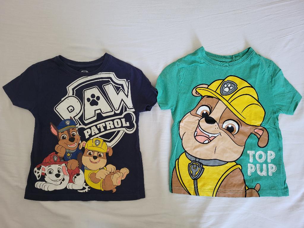 (Tweeling) t-shirts Paw Patrol mt 104 €1,50 p.s. z.g.a.n., Kinderen en Baby's, Kinderkleding | Maat 104, Ophalen of Verzenden