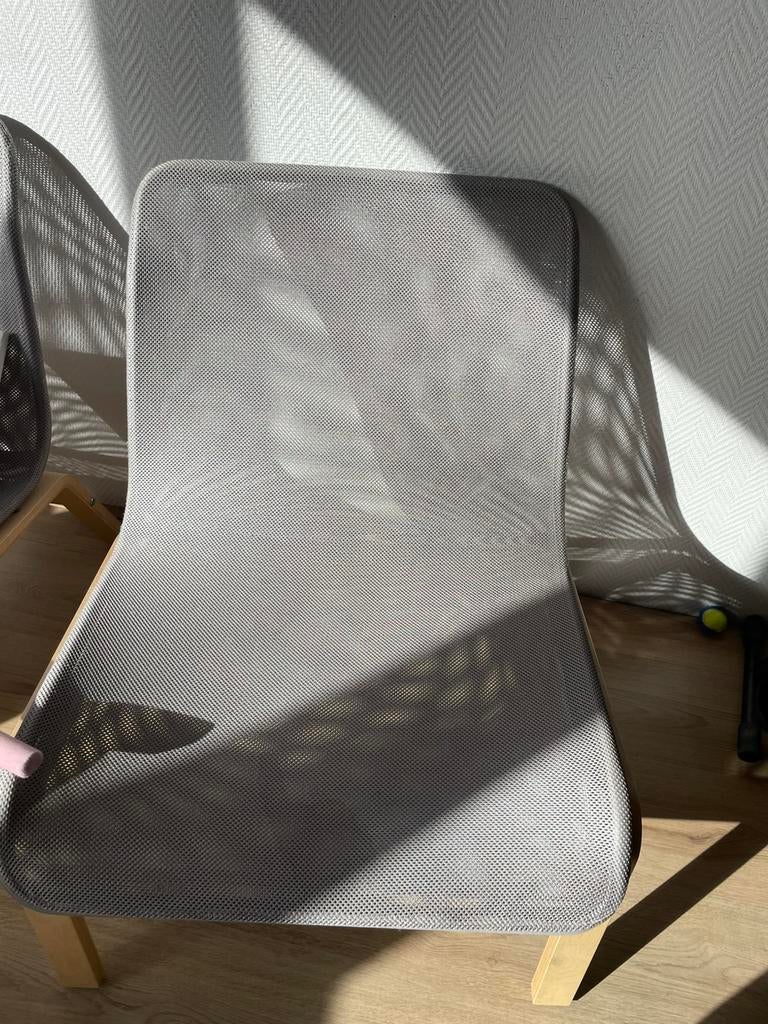 2 ikea chairs, Ophalen, Gebruikt, Grijs, Twee