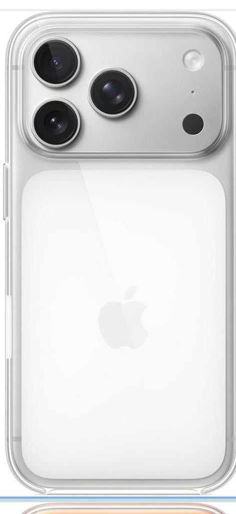 iPhone 17 Pro Apple clear case magsafe, Ophalen, Zo goed als nieuw