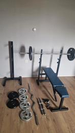 Home gym, thuis gym, gewicht, ez bar, halterstang, bankje, Sport en Fitness, Fitnessmaterialen, Ophalen