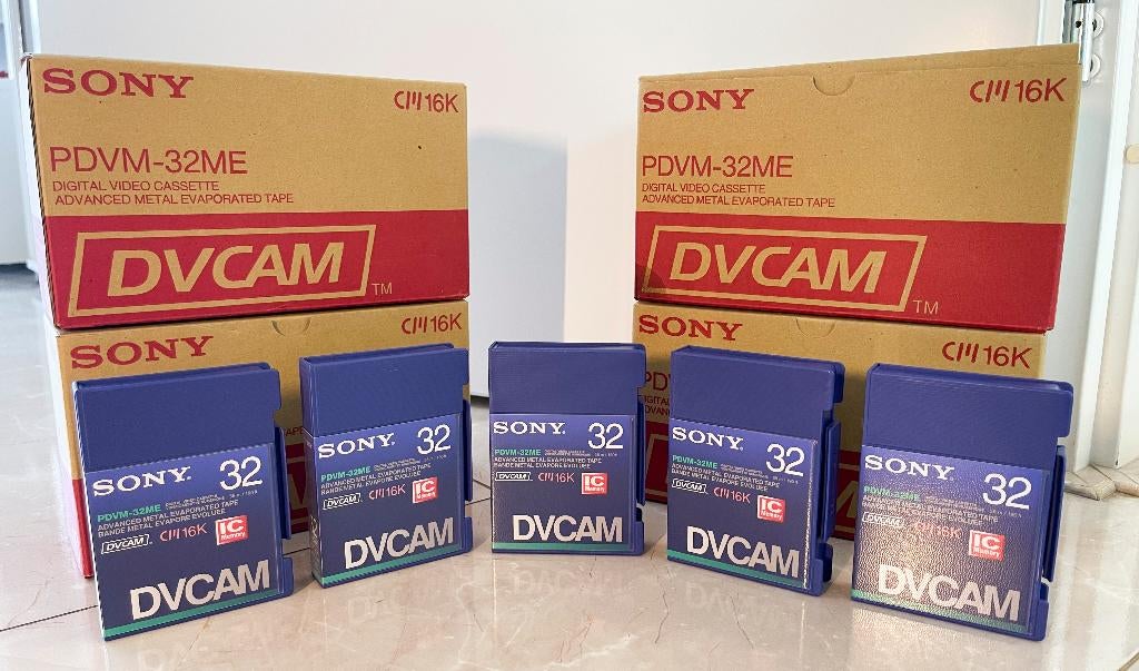 Sony PDVM-32ME DVCAM/Mini DV band met Memory Chip, Mini dv, N, N, 20x of meer