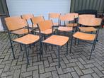 Vintage Gijs van der Sluis Stapelstoel stoelen. Zie omschr,, Ophalen, Gebruikt, Hout