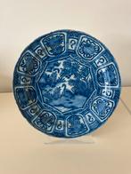 17e eeuw Delfts Blauw bord, AK (De Grieksche A) 26cm, Ophalen