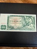 Tsjechoslowaakse 100 Korun Bankbiljet 1961, Ophalen of Verzenden