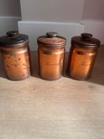Antieke koperen kruidenpotjes, Ophalen of Verzenden, Koper