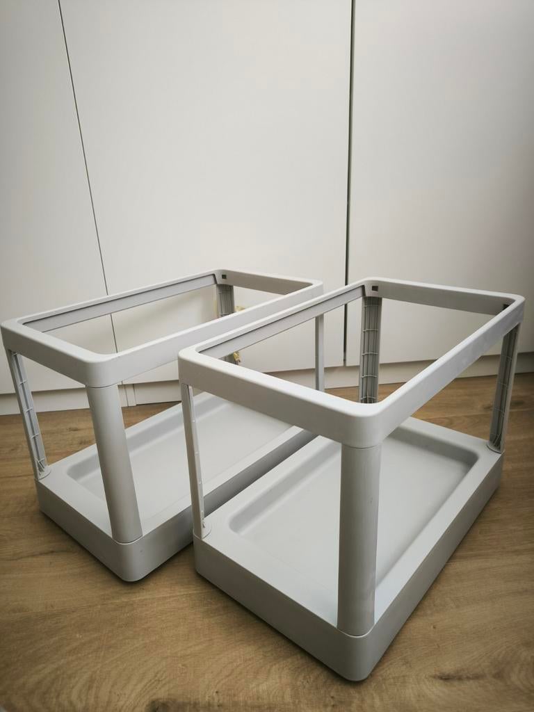 IKEA HÅLLBAR uittrekbaar frame voor afvalsortering (2x), Ophalen, Kunststof, Minder dan 50 cm
