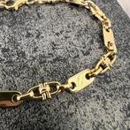 14k gouden armband flat magnum schakel massief italy, Sieraden, Tassen en Uiterlijk, Armbanden, Ophalen of Verzenden