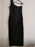 Vintage lange zwarte jurk L, Zo goed als nieuw, Zwart, Verzenden