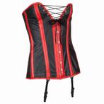 Echt leren corset model 03 in xs t/m 6xl, Kleding | Dames, Ophalen of Verzenden, Body of Korset, Zwart
