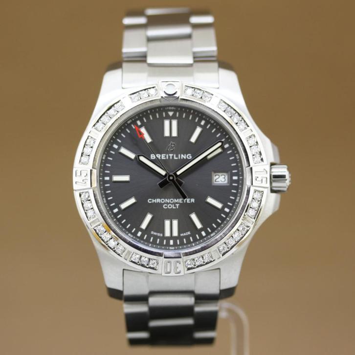 Breitling Chronomat Colt 41 Diamant, Sieraden, Tassen en Uiterlijk, Horloges | Heren, Zo goed als nieuw, Polshorloge, Breitling