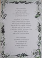 gedicht op kaart over de eerste stadsrapper in Apeldoorn, Verzenden, 1980 tot heden, Ongelopen, Overige thema's