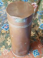 Antieke koperen bus of trommel uit Engeland 34,3 cm. 1900., Ophalen of Verzenden, Koper